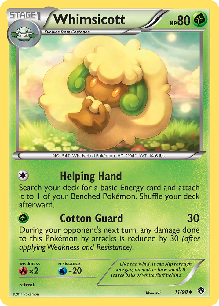 Whimsicott (11/98) [Black & White: Emerging Powers] Pokémon