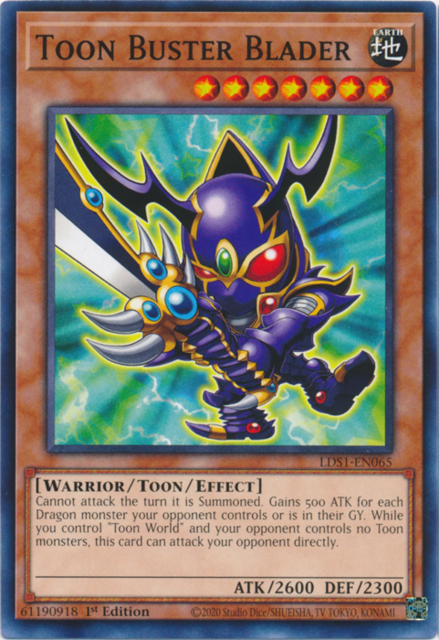 Toon Buster Blader [LDS1-EN065] Common Yu-Gi-Oh!
