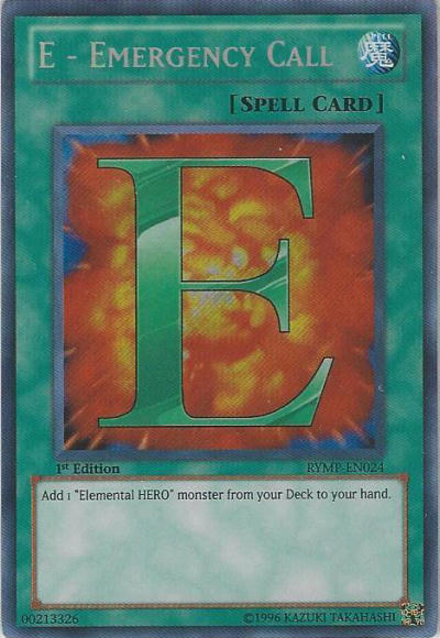 E - Emergency Call [RYMP-EN024] Secret Rare Yu-Gi-Oh!