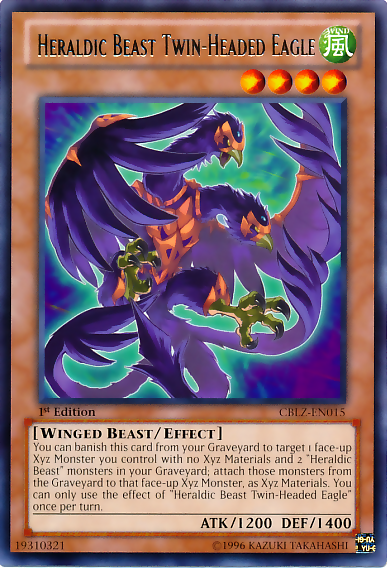Heraldic Beast Twin-Headed Eagle [CBLZ-EN015] Rare - Yugioh Cards For Your TCG Needs!