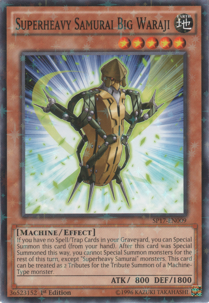 Superheavy Samurai Big Waraji [SP17-EN009] Starfoil Rare Yu-Gi-Oh!