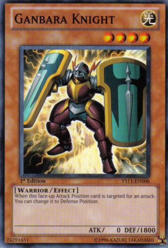 Ganbara Knight [YS11-EN006] Common Yu-Gi-Oh!
