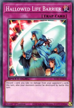 Hallowed Life Barrier [SGX1-ENE18] Common Yu-Gi-Oh!