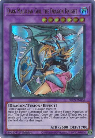 Dark Magician Girl the Dragon Knight (Alternate Art) (Purple) [DLCS-EN006] Ultra Rare Yu-Gi-Oh!