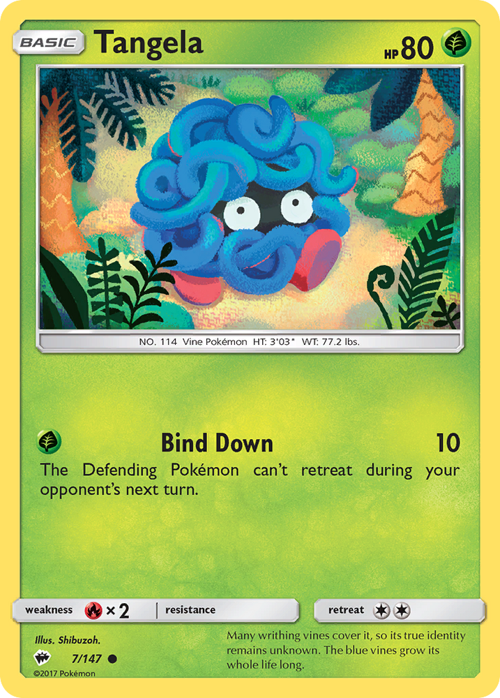 Tangela (7/147) [Sun & Moon: Burning Shadows] Pokémon