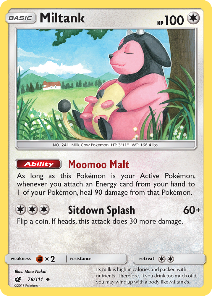 Miltank (78/111) [Sun & Moon: Crimson Invasion] Pokémon