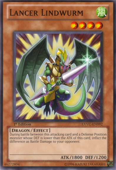 Lancer Lindwurm [EXVC-EN092] Common Yu-Gi-Oh!