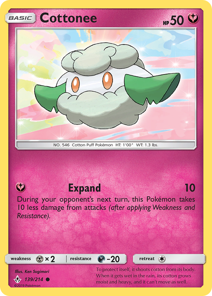 Cottonee (139/214) [Sun & Moon: Unbroken Bonds] Pokémon
