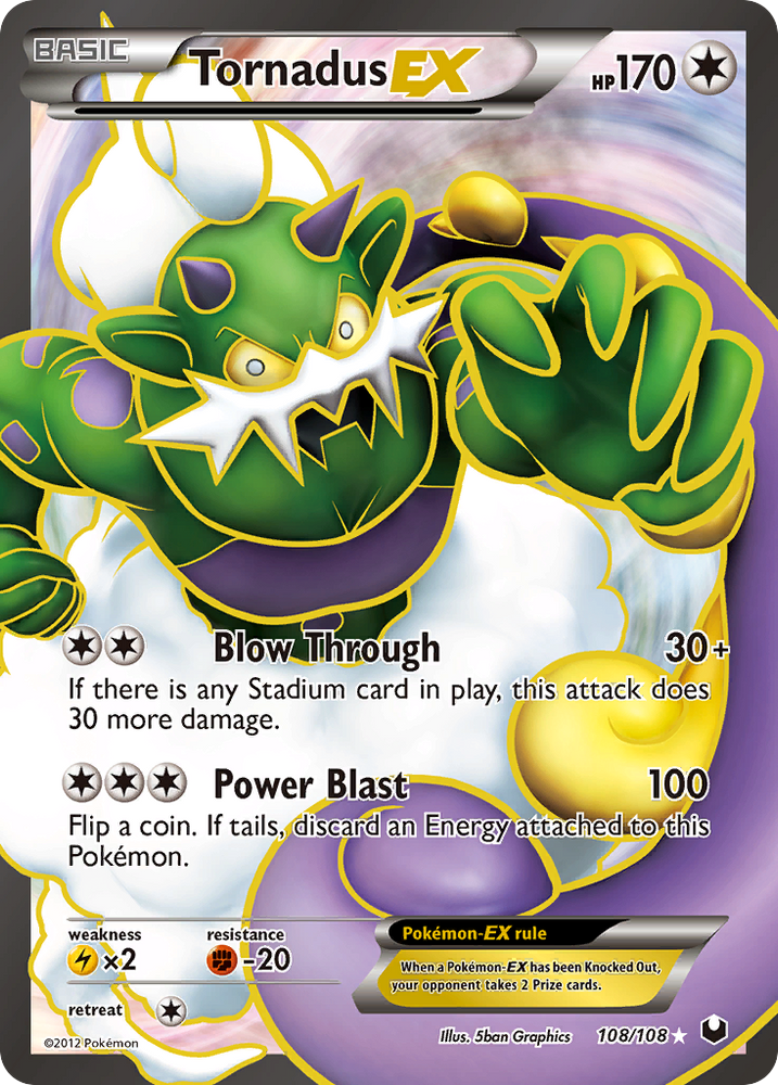 Tornadus EX (108/108) [Black & White: Dark Explorers] Pokémon