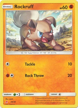 Rockruff (29/30) [Sun & Moon: Trainer Kit - Lycanroc] Pokémon
