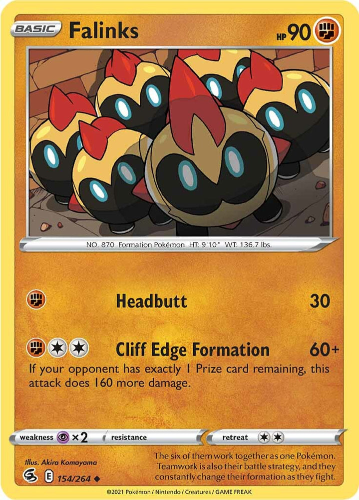 Falinks (154/264) [Sword & Shield: Fusion Strike] Pokémon