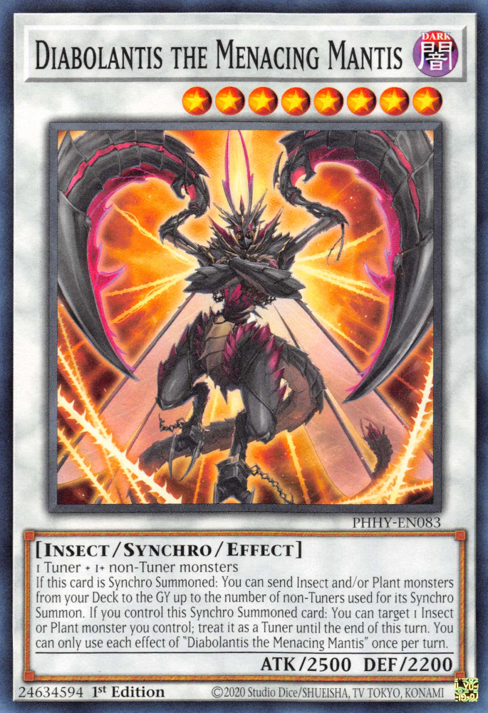 Diabolantis the Menacing Mantis [PHHY-EN083] Common Yu-Gi-Oh!