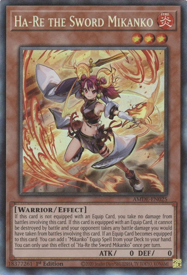 Ha-Re the Sword Mikanko [AMDE-EN025] Collector's Rare Yu-Gi-Oh!
