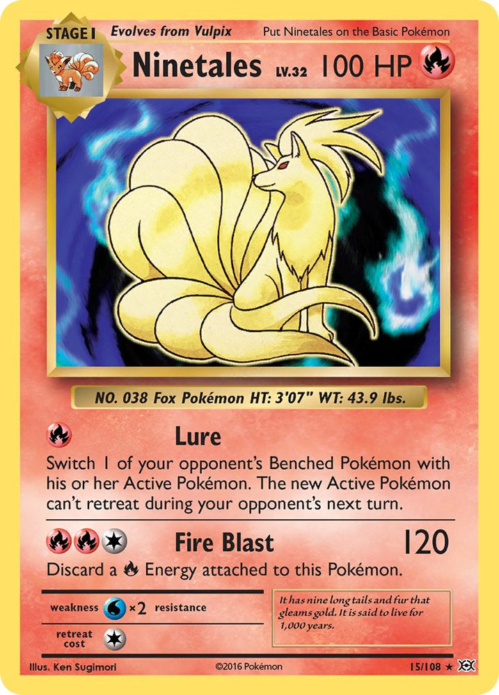 Ninetales (15/108) (Theme Deck Exclusive) [XY: Evolutions] Pokémon