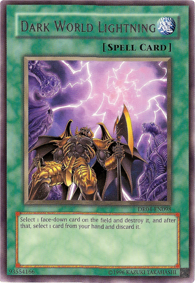 Dark World Lightning [DR04-EN098] Rare Yu-Gi-Oh!