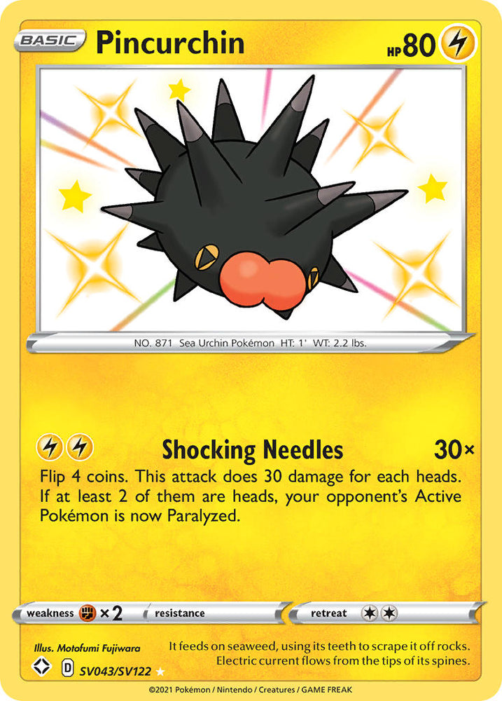 Pincurchin (SV043/SV122) [Sword & Shield: Shining Fates] Pokémon