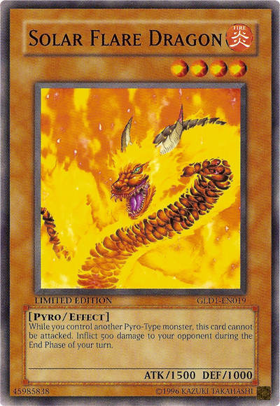 Solar Flare Dragon [GLD1-EN019] Common Yu-Gi-Oh!