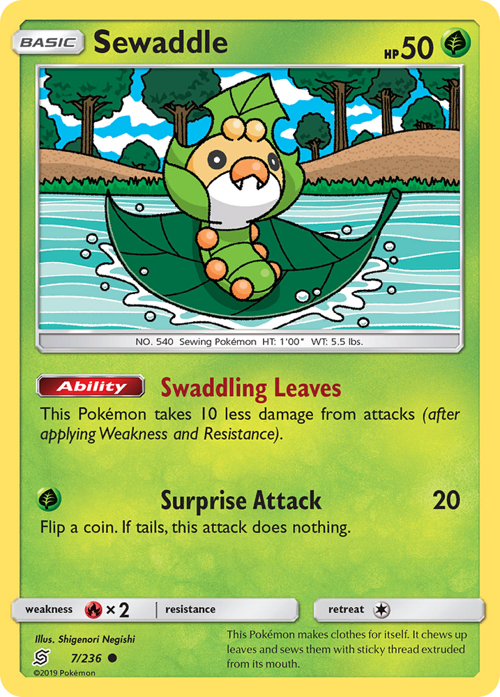 Sewaddle (7/236) [Sun & Moon: Unified Minds] Pokémon