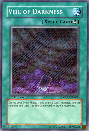 Veil of Darkness [GLAS-EN088] Secret Rare Yu-Gi-Oh!