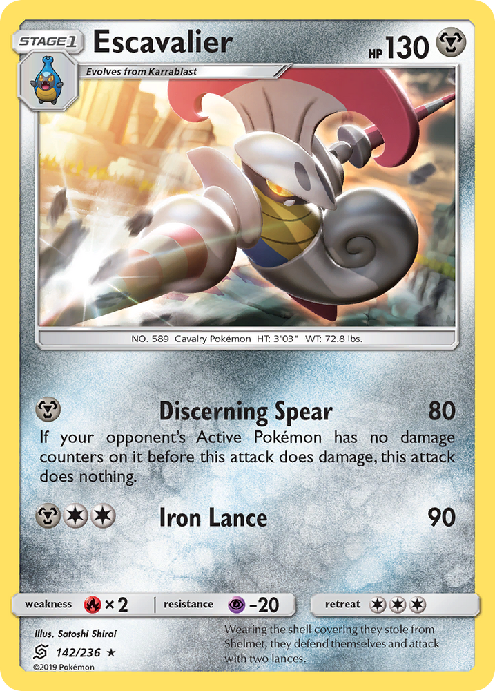 Escavalier (142/236) [Sun & Moon: Unified Minds] Pokémon