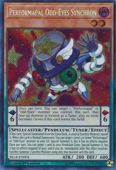 Performapal Odd-Eyes Synchron [BLLR-EN004] Secret Rare Yu-Gi-Oh!