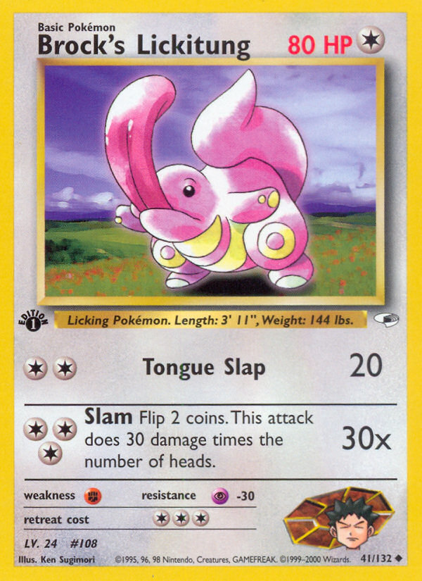 Brock's Lickitung (41/132) [Gym Heroes 1st Edition] Pokémon