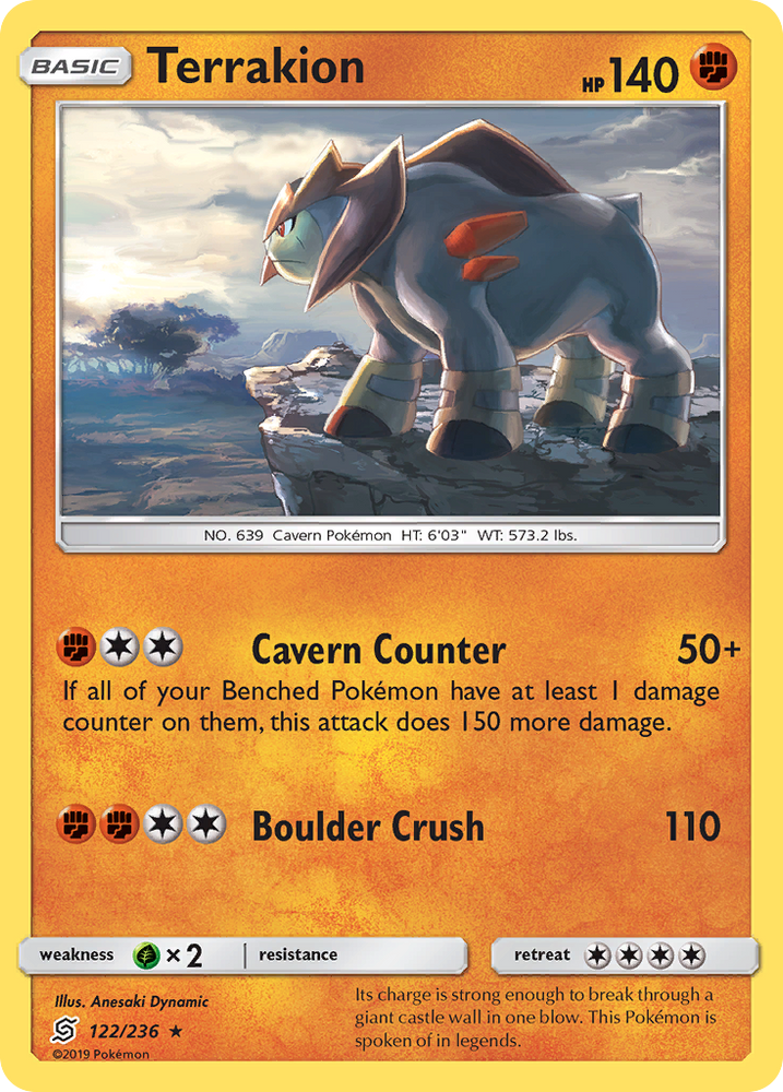 Terrakion (122/236) [Sun & Moon: Unified Minds] Pokémon