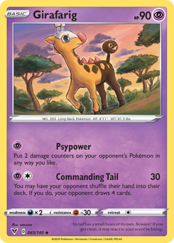 Girafarig (065/185) [Sword & Shield: Vivid Voltage] Pokémon