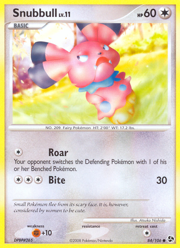 Snubbull (84/106) [Diamond & Pearl: Great Encounters] Pokémon