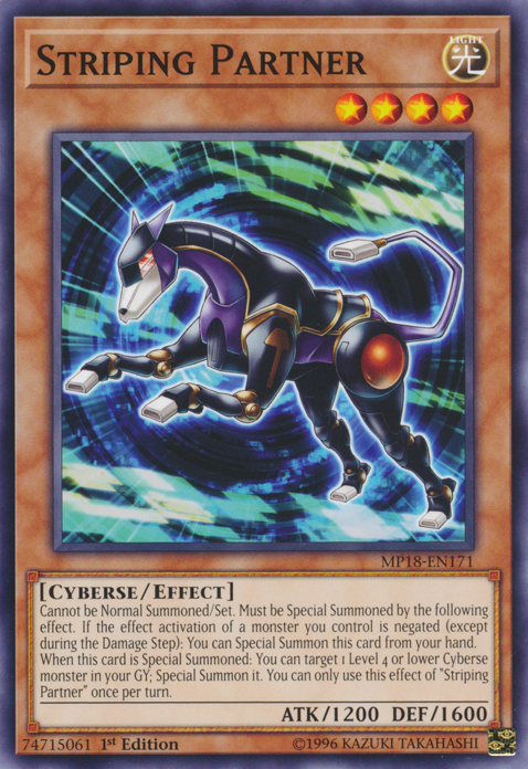Striping Partner [MP18-EN171] Common Yu-Gi-Oh!