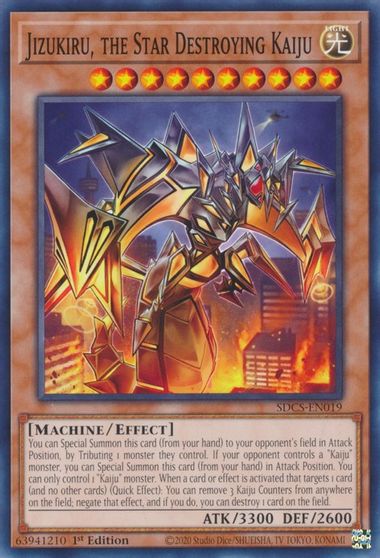 Jizukiru, the Star Destroying Kaiju [SDCS-EN019] Common Yu-Gi-Oh!