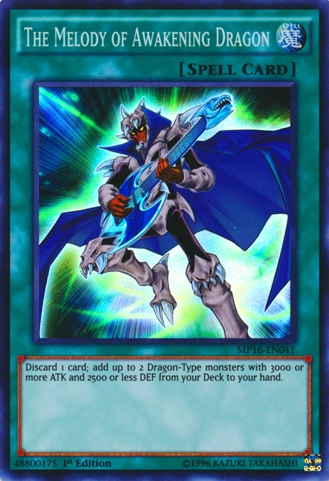 The Melody of Awakening Dragon [MP16-EN041] Super Rare Yu-Gi-Oh!