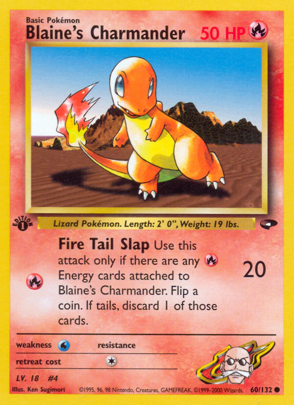 Blaine's Charmander (60/132) [Gym Challenge 1st Edition] Pokémon