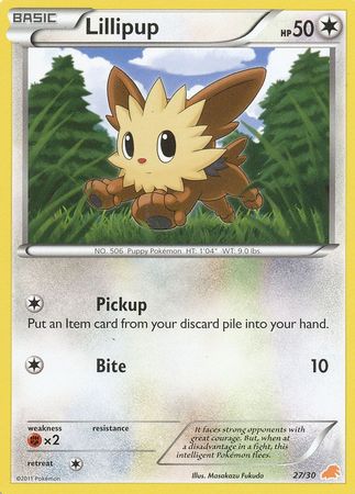 Lillipup (27/30) [Black & White: Trainer Kit - Excadrill] Pokémon