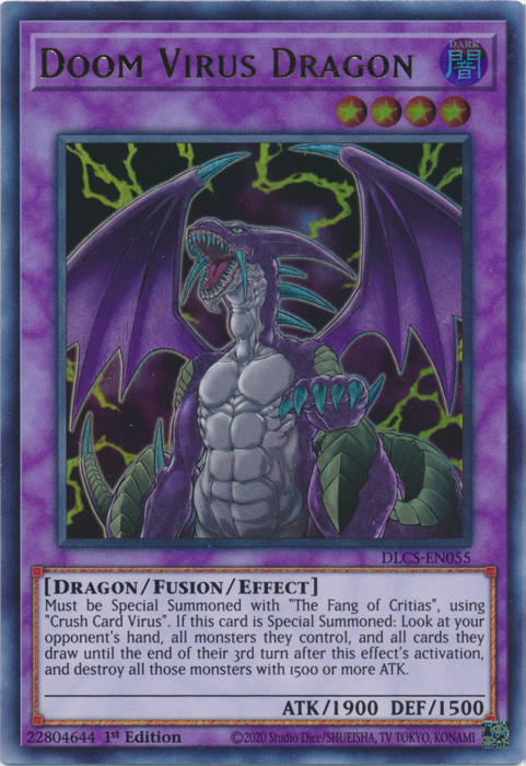 Doom Virus Dragon [DLCS-EN055] Ultra Rare Yu-Gi-Oh!