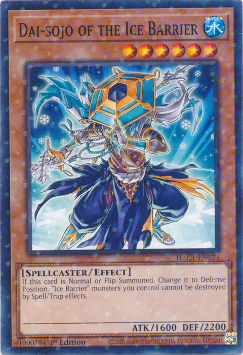 Dai-sojo of the Ice Barrier (Duel Terminal) [HAC1-EN033] Common Yu-Gi-Oh!