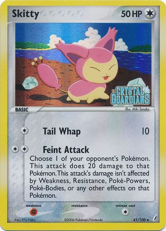 Skitty (41/100) (Stamped) [EX: Crystal Guardians] Pokémon