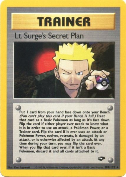 Lt. Surge's Secret Plan (107/132) [Gym Challenge Unlimited] Pokémon