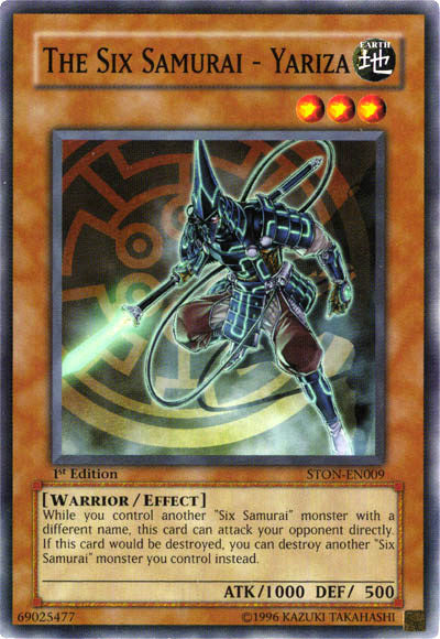 The Six Samurai - Yariza [STON-EN009] Common Yu-Gi-Oh!