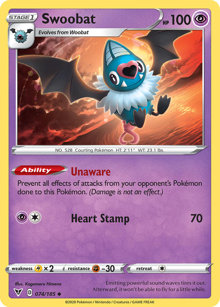 Swoobat (074/185) [Sword & Shield: Vivid Voltage] Pokémon