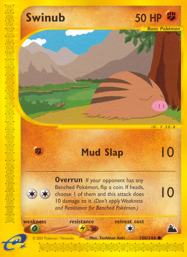 Swinub (108/144) [Skyridge] Pokémon