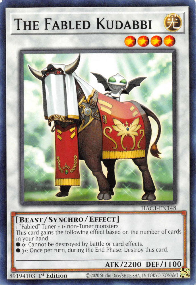 The Fabled Kudabbi [HAC1-EN148] Common Yu-Gi-Oh!