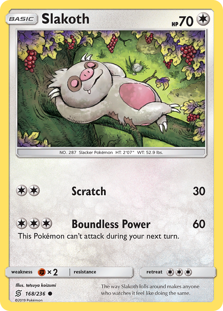Slakoth (168/236) [Sun & Moon: Unified Minds] Pokémon