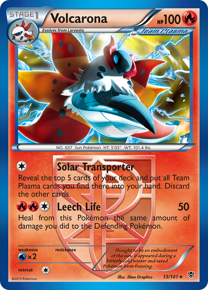 Volcarona (13/101) [Black & White: Plasma Blast] Pokémon