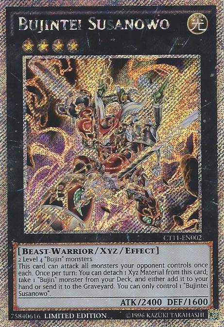 Bujintei Susanowo [CT11-EN002] Secret Rare Yu-Gi-Oh!
