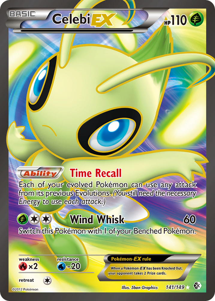 Celebi EX (141/149) [Black & White: Boundaries Crossed] Pokémon