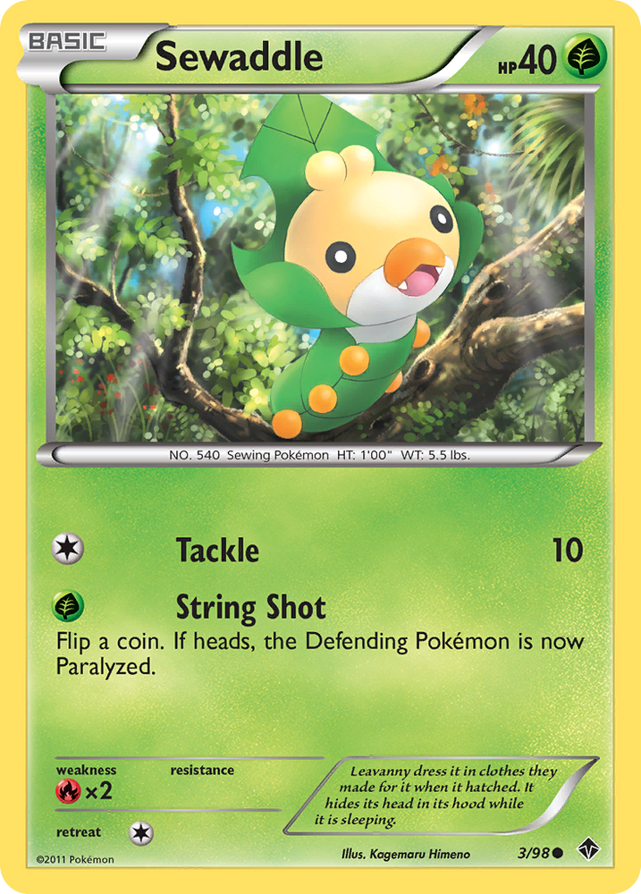 Sewaddle (3/98) [Black & White: Emerging Powers] Pokémon
