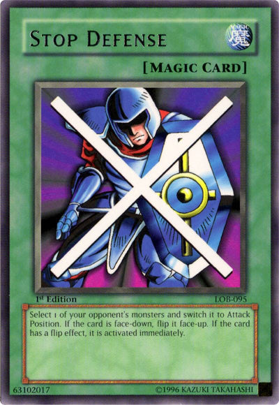 Stop Defense [LOB-095] Rare Yu-Gi-Oh!