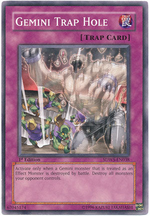 Gemini Trap Hole [SDWS-EN038] Common Yu-Gi-Oh!