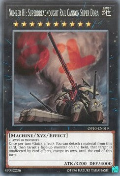 Number 81: Superdreadnought Rail Cannon Super Dora [OP10-EN019] Common Yu-Gi-Oh!